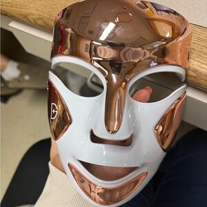 White and Rose Gold LED Face Mask